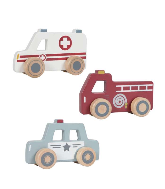 Little Dutch Vehiculos de Emergencia de Madera